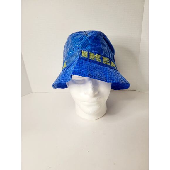 Ikea Bag KNORVA Bucket Hat Novelty Limited Edition Blue Frakta Bag Material - Picture 1 of 5